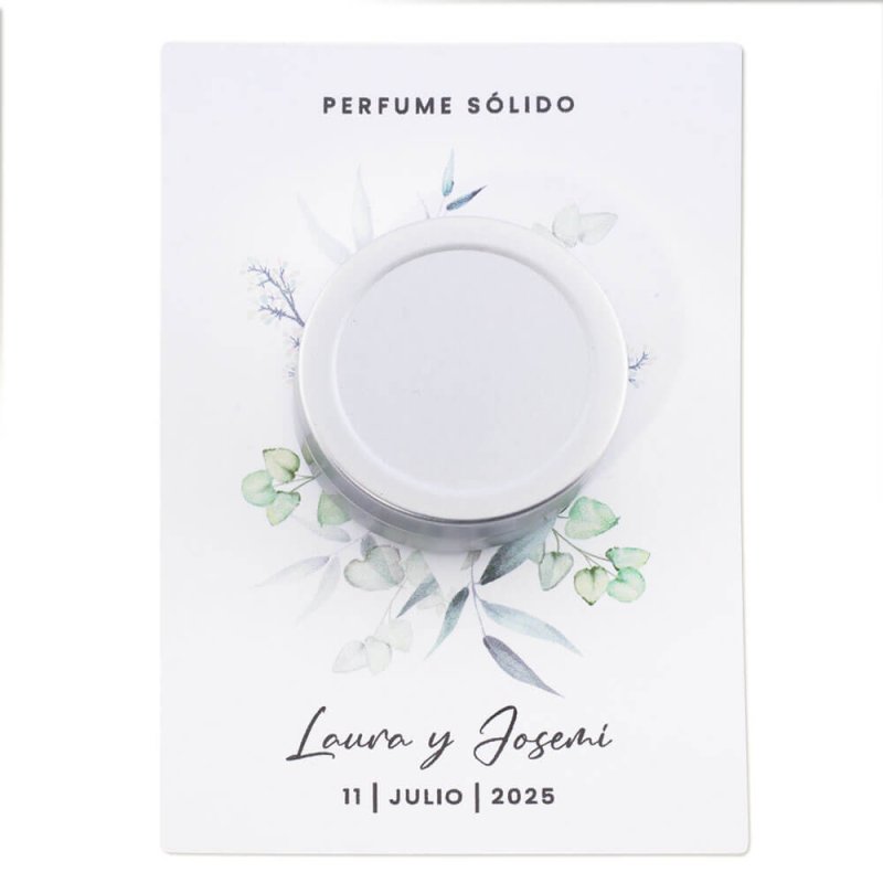 Detalle hecho con el kit para hacer perfume sólido para regalar