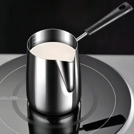 Jarra de metal con mango 350 ml para fundir cera