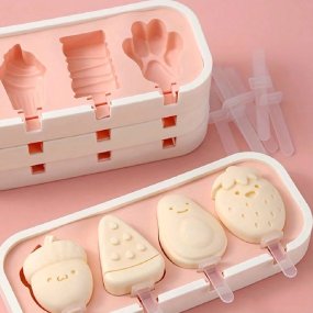 Molde para hacer 4 helados de frutas