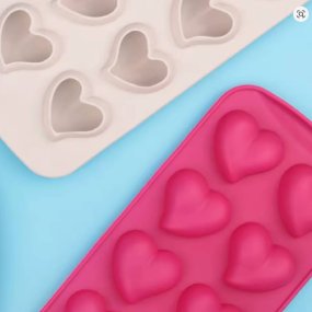Moule 8 cœurs silicone