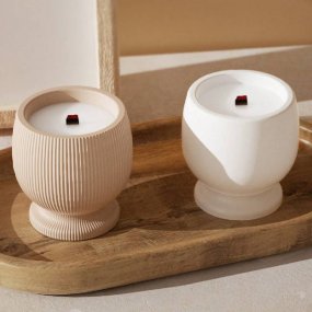 Moule récipient strié pour bougies