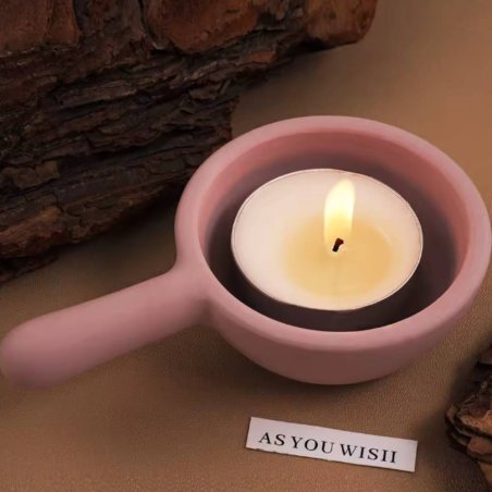 Molde recipiente velas mango