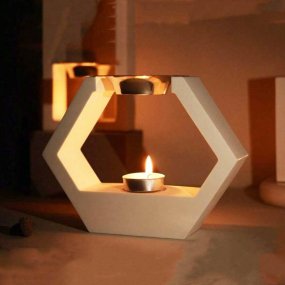 Molde quemador grande con forma de rombo