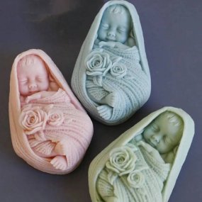 Moule pour savon bébé blotti