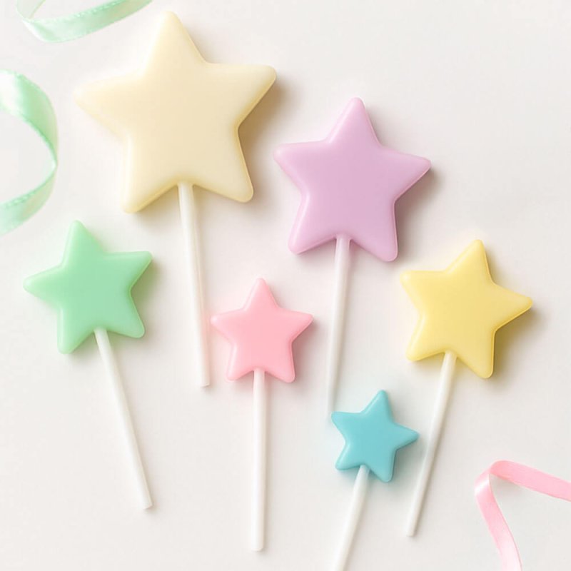 Molde velas pick en forma de estrella