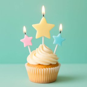 Molde 6 velas pick de estrella