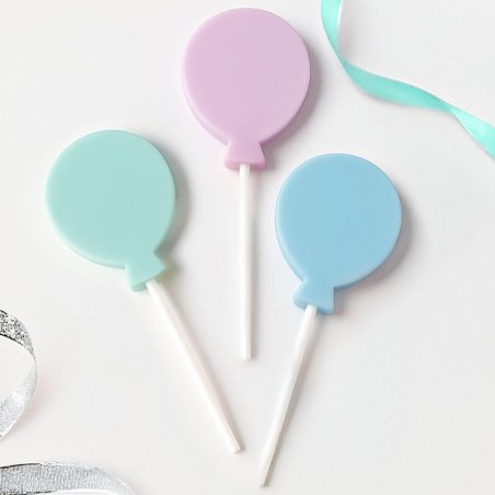 Molde velas pick en forma de globo