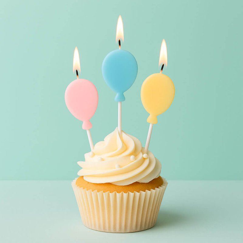 Molde velas cumpleaños