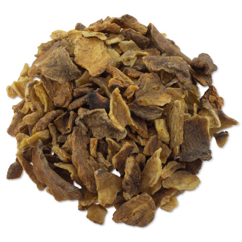 Raíz de achicoria seca