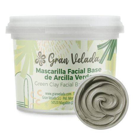 mascarilla facial base de arcilla verde