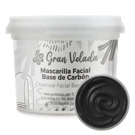 mascarilla facial base de carbón