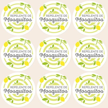 Pegatinas para repelente de mosquitos verde