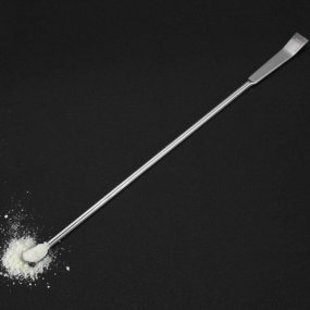 Micro-cuillère en acier inoxydable avec grattoir