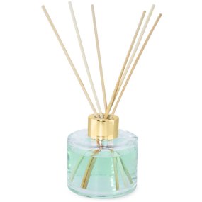 Frasco 100 ml redondo para mikado con arandela decorativa Frasco 100 ml redondo para mikado con arandela decorativa