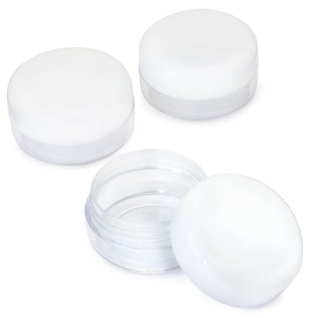 Tarrito 3 ml transparente con tapa blanca