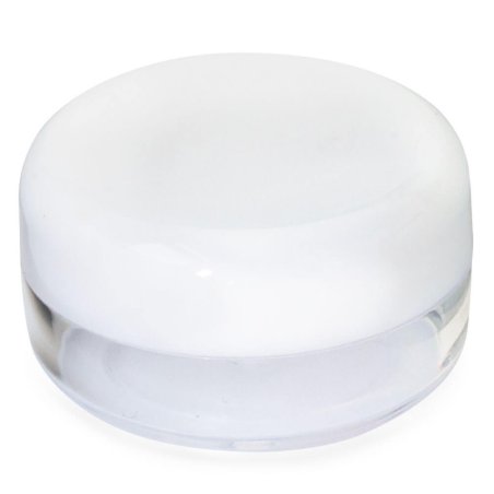 Tarrito 3 ml transparente para cremas con tapa blanca