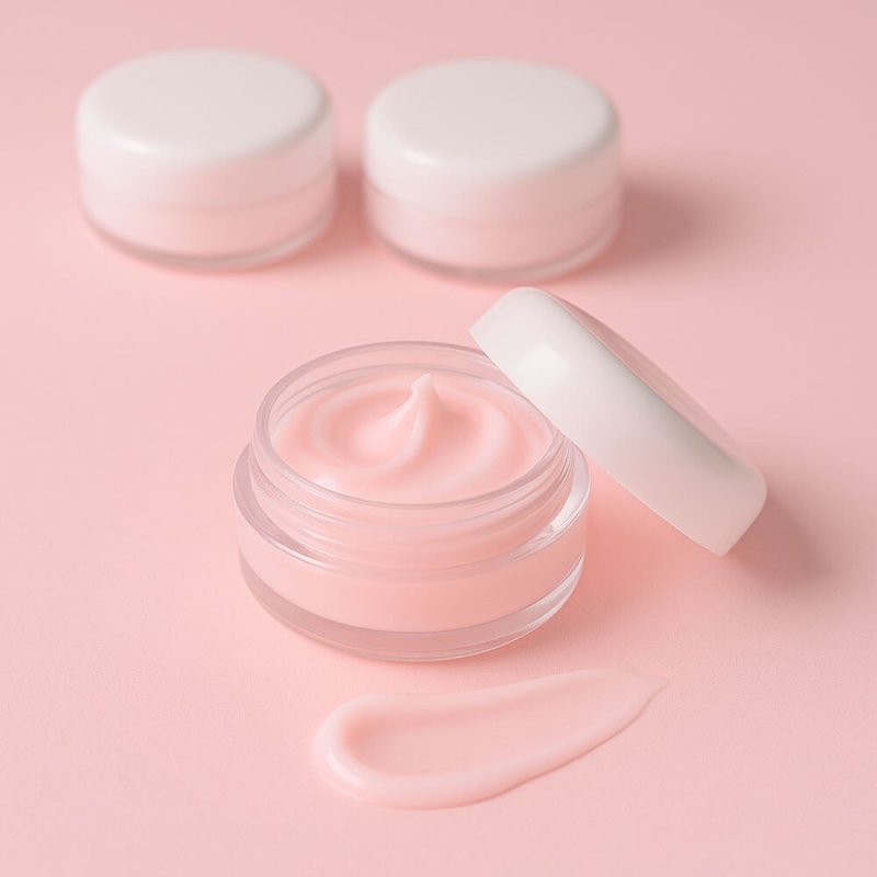 Tarro mini para muestras cremas 3 ml transparente con tapa blanca