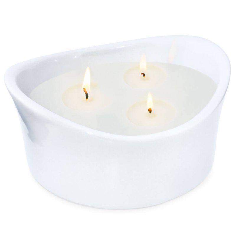 Recipiente grande de cerámica para hacer velas