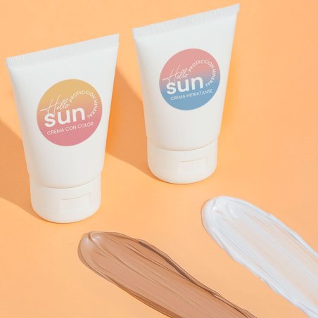 Crema hidratante con protección mineral hecha con el set