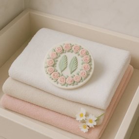 Moule médaillon floral pour céramique parfumée