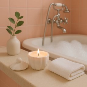 Moule récipient avec couvercle en forme de fleur