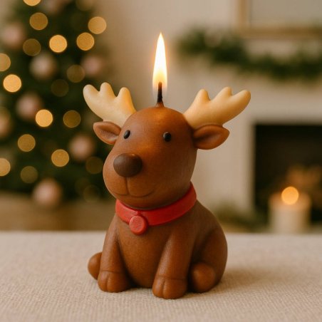 Molde velas reno sentado