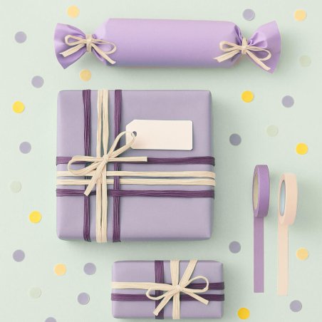 Cinta de rafia marfil para decorar regalos