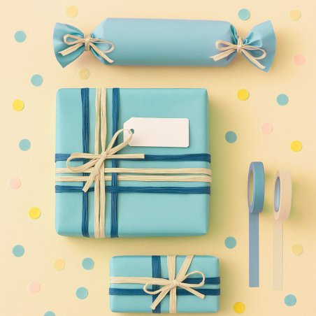 Cinta de rafia vainilla para decorar regalos