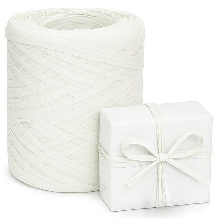 Cinta de rafia blanca