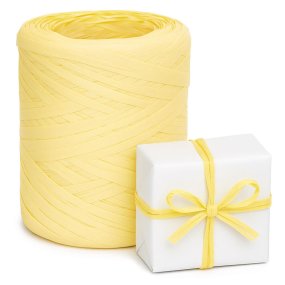 Fita de ráfia amarelo pastel