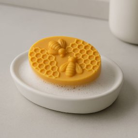 Molde sabonete oval colmeia de abelha