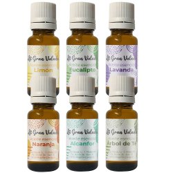 Pack de seis aceites esenciales básicos de Gran Velada