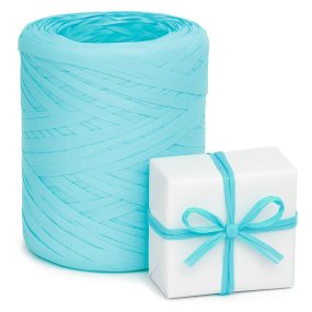 Cinta de rafia turquesa