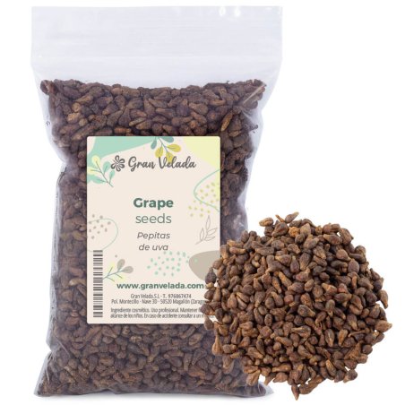 Pepitas de uva envase y ejemplo
