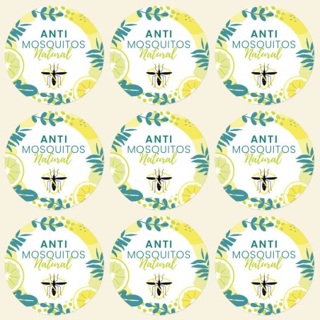 Pegatinas antimosquitos natural