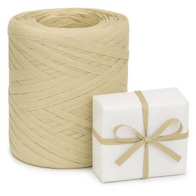 Cinta de rafia beige Cinta de rafia beige