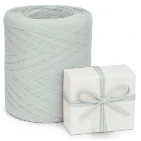 Ruban de raphia gris perle Ruban de raphia gris perle