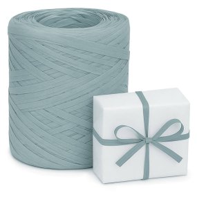 Ruban de raphia gris acier Ruban de raphia gris acier