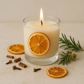 Rodela de laranja desidratada