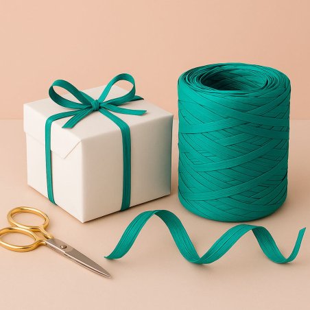 Cinta de rafia mint para envolver regalos