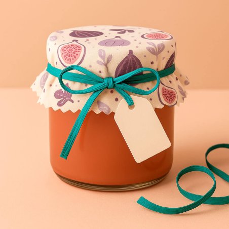 Cinta de rafia mint para decorar tarros