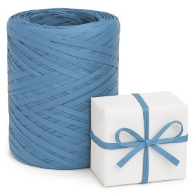 Ruban de raphia bleu pétrole Ruban de raphia bleu pétrole