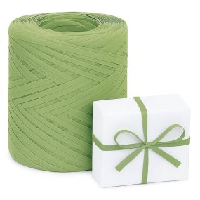 Ruban de raphia vert militaire Ruban de raphia vert militaire