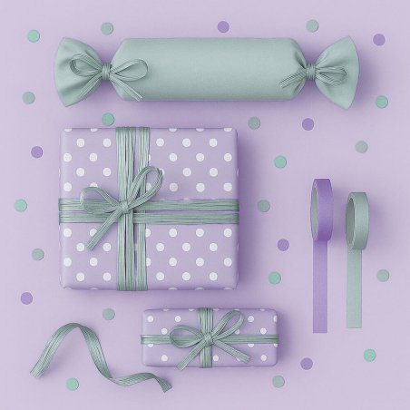 Cinta de rafia metalizada plata para decorar regalos