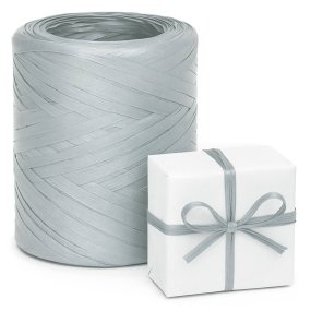 Cinta de rafia metalizada plata Cinta de rafia metalizada plata