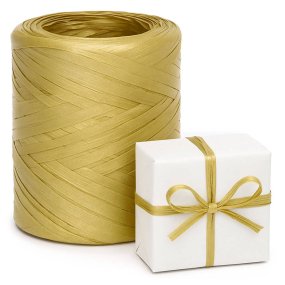 Ruban de raphia doré Ruban de raphia doré