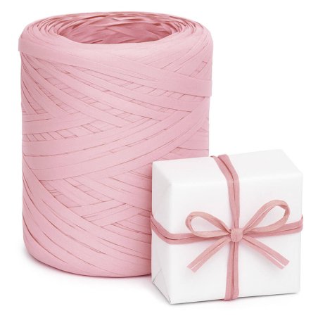 Cinta de rafia rosa vintage