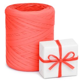 Ruban raphia corail Ruban raphia corail