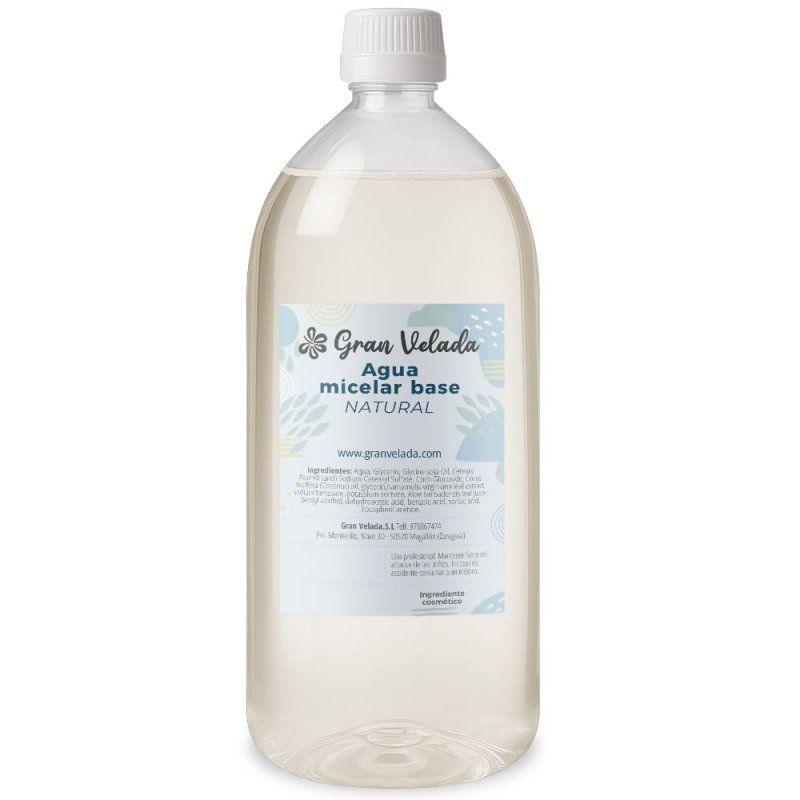Agua micelar base natural