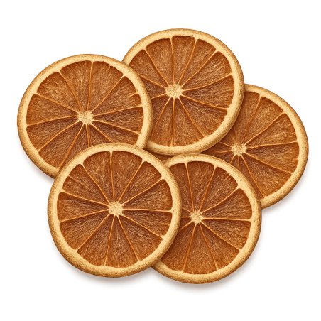 Rodajas de naranja deshidratadas